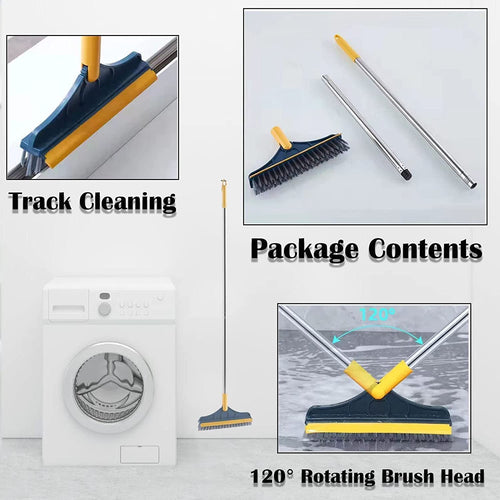 2 In 1 Floor Cleaning Brush Bathroom Tile Windows Floor Cleaning Brush With 120° Rotatable Head